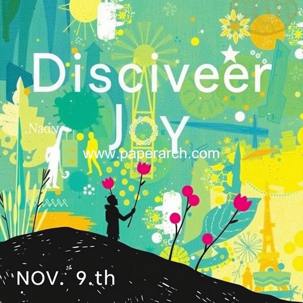 Artistic representation for Nov 9th: discover joy at community art fest with free interactive events for all ages!