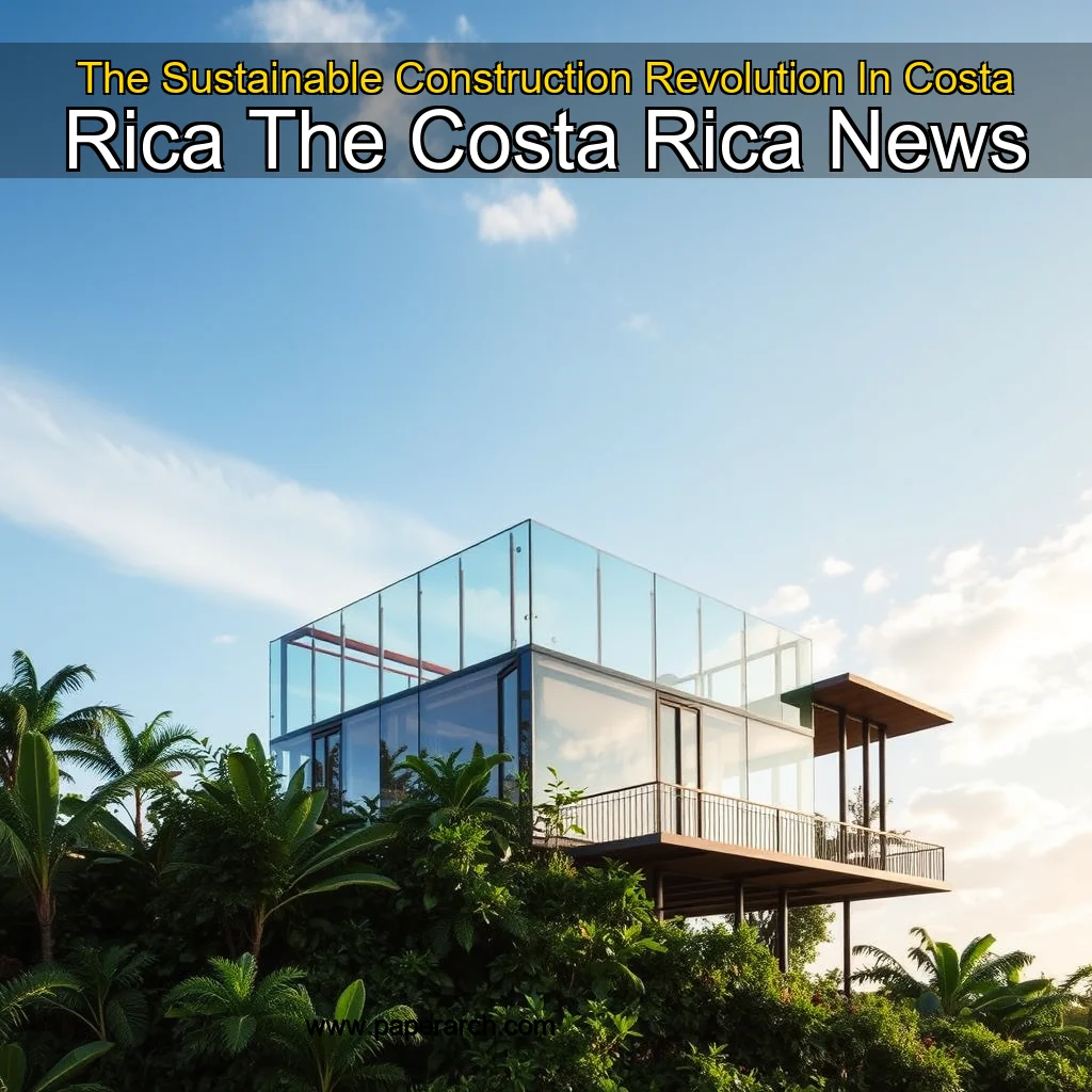 Artistic representation for The Sustainable Construction Revolution In Costa Rica The Costa Rica News