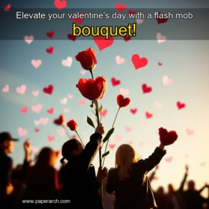 Artistic representation for Elevate your valentine's day with a flash mob bouquet!