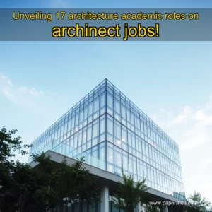 Artistic representation for Unveiling 17 architecture academic roles on archinect jobs!