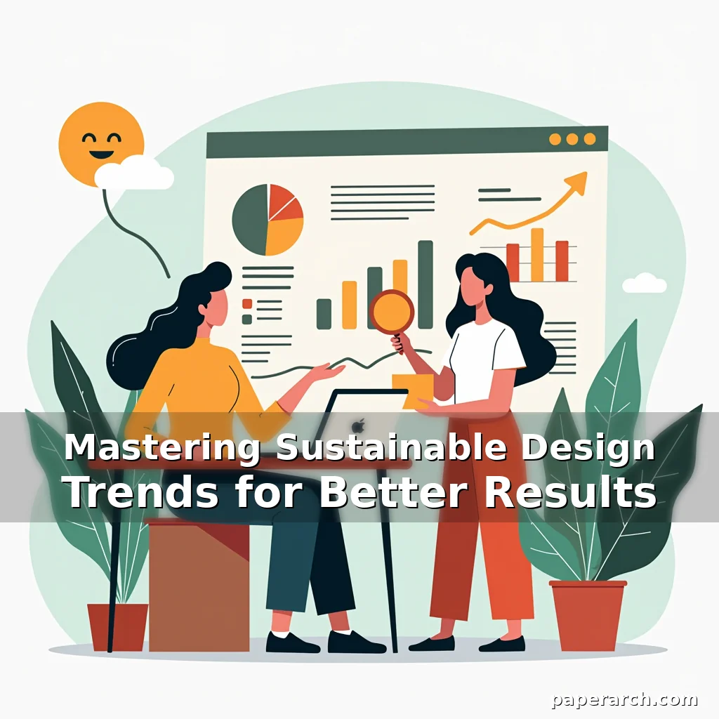 Artistic representation for Mastering Sustainable Design Trends for Better Results