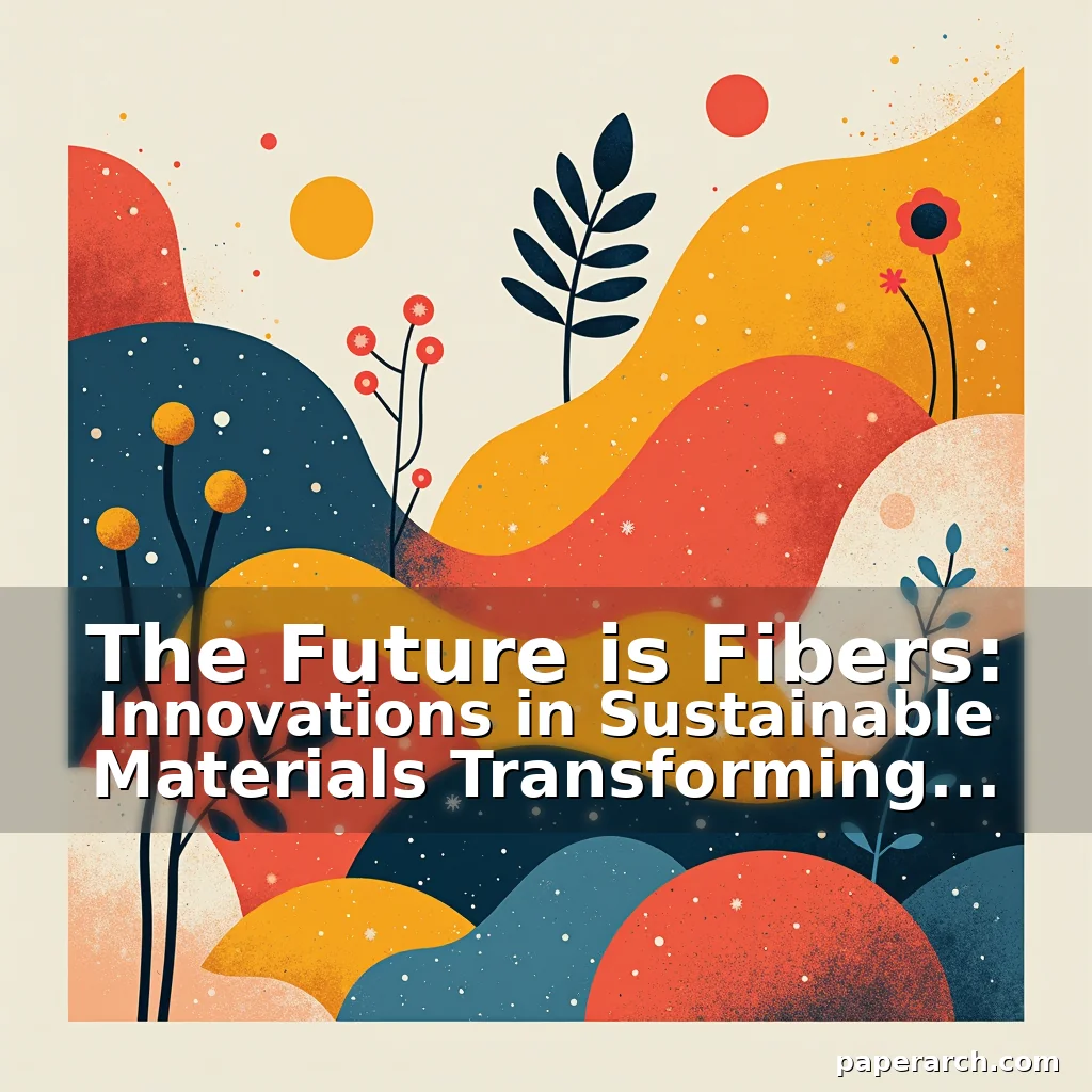 Artistic representation for The Future is Fibers: Innovations in Sustainable Materials Transforming Modern Design