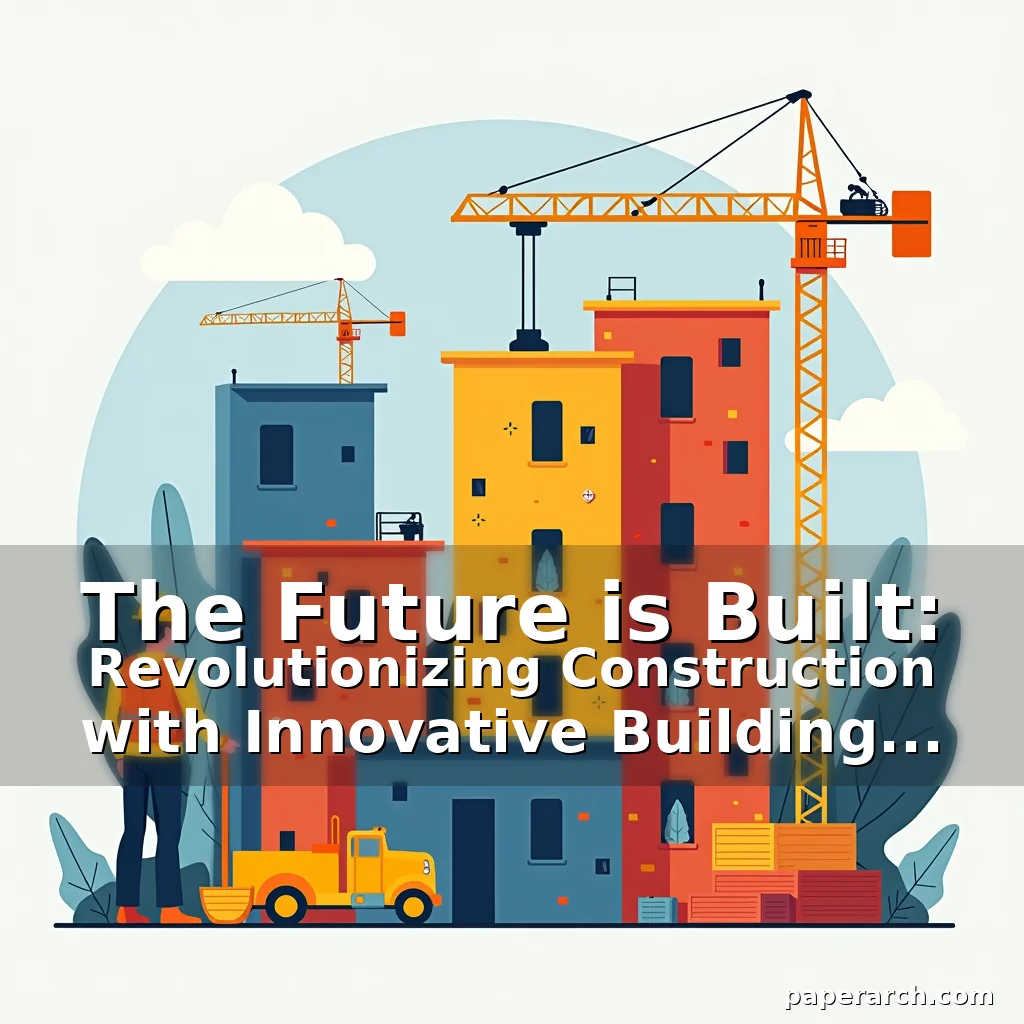 Artistic representation for The Future is Built: Revolutionizing Construction with Innovative Building Materials