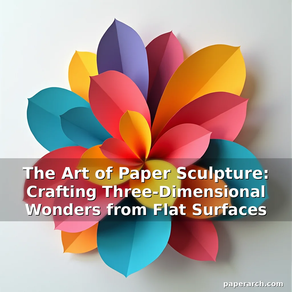 Artistic representation for The Art of Paper Sculpture: Crafting Three-Dimensional Wonders from Flat Surfaces