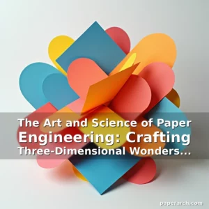 Artistic representation for The Art and Science of Paper Engineering: Crafting Three-Dimensional Wonders from Flat Sheets