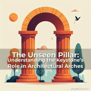 Artistic representation for The Unseen Pillar: Understanding the Keystone’s Role in Architectural Arches