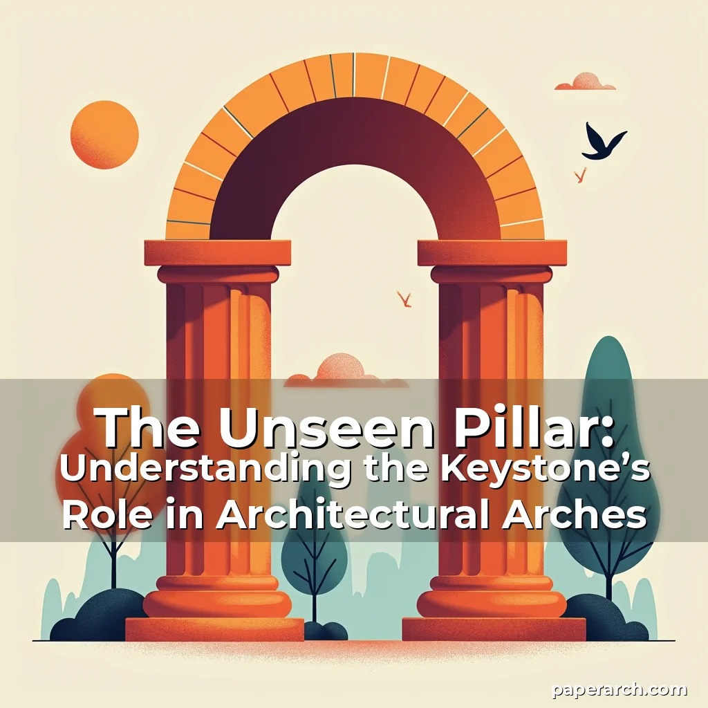 Artistic representation for The Unseen Pillar: Understanding the Keystone’s Role in Architectural Arches