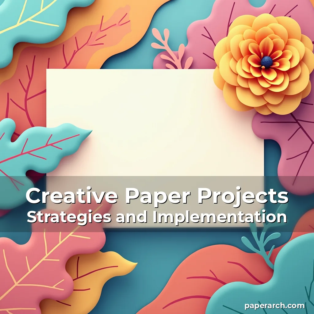 Artistic representation for Creative Paper Projects Strategies and Implementation