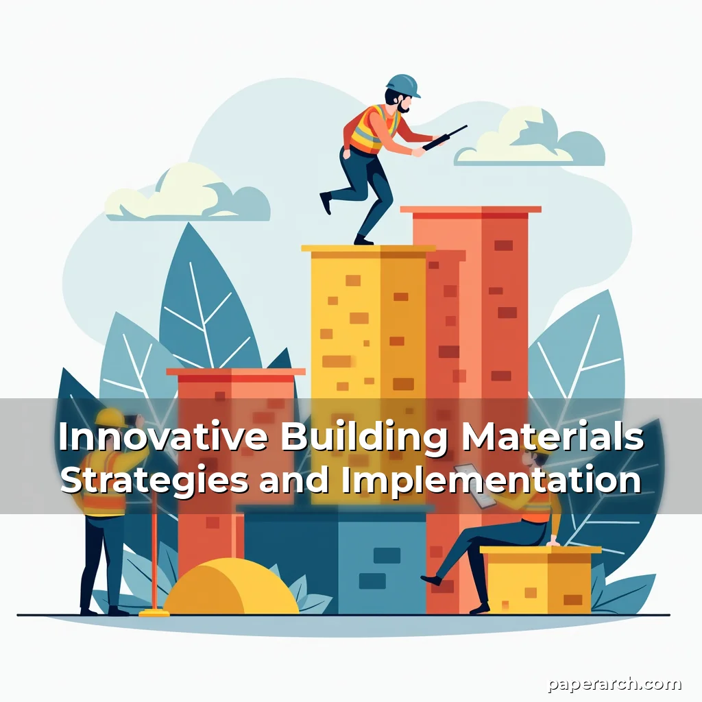 Artistic representation for Innovative Building Materials Strategies and Implementation