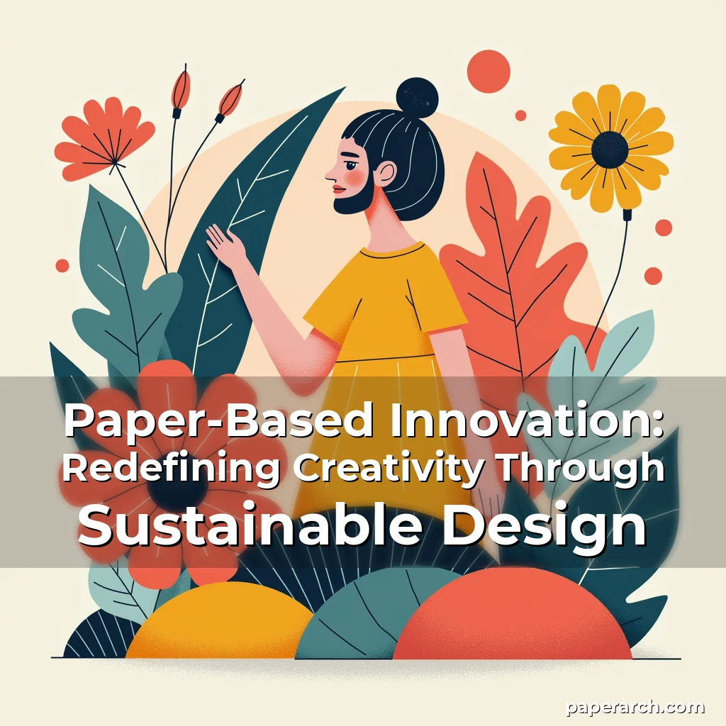 Artistic representation for Paper-Based Innovation: Redefining Creativity Through Sustainable Design