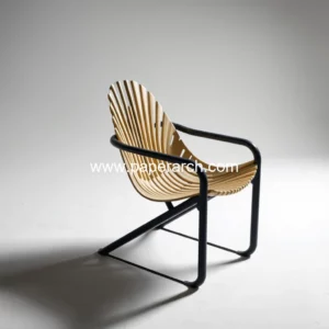 Artistic representation for Faneeri folding chair wins Dezeen Awards 2024 design project of the year