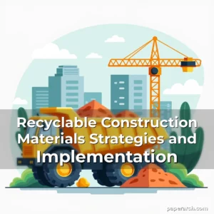 Read more about the article Recyclable Construction Materials Strategies and Implementation