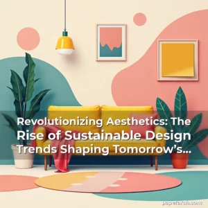Read more about the article Revolutionizing Aesthetics: The Rise of Sustainable Design Trends Shaping Tomorrow’s Spaces
